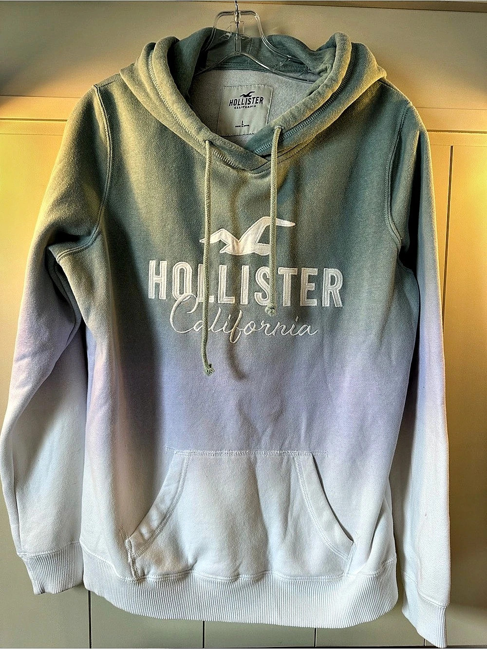 Hollister Colorblock Hoodie Size Large Like New